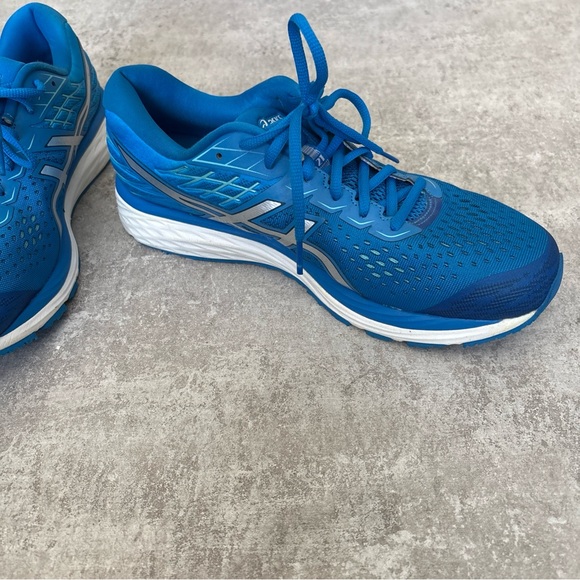 ASICS Gel-Cumulus 21 Sneakers Womens US 12 Directoire‎ Blue Silver Shoes - Picture 4 of 8